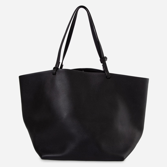 The Row Handbags - THE ROW Black Park Three Leather Tote Bag